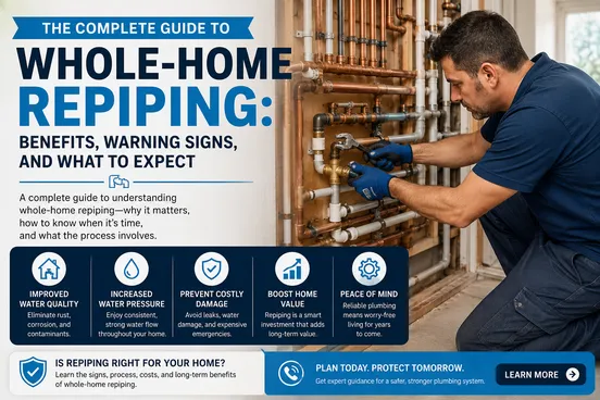 The Complete Guide to Whole-Home Repiping: Benefits, Warning Signs, and What to Expect