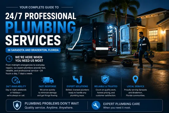 Your Complete Guide to 24/7 Professional Plumbing Services in Sarasota and Bradenton, Florida
