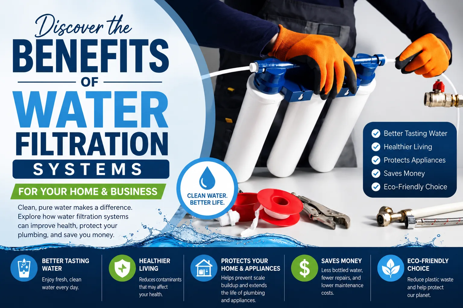 Discover the Benefits of Water Filtration Systems for Your Home and Business