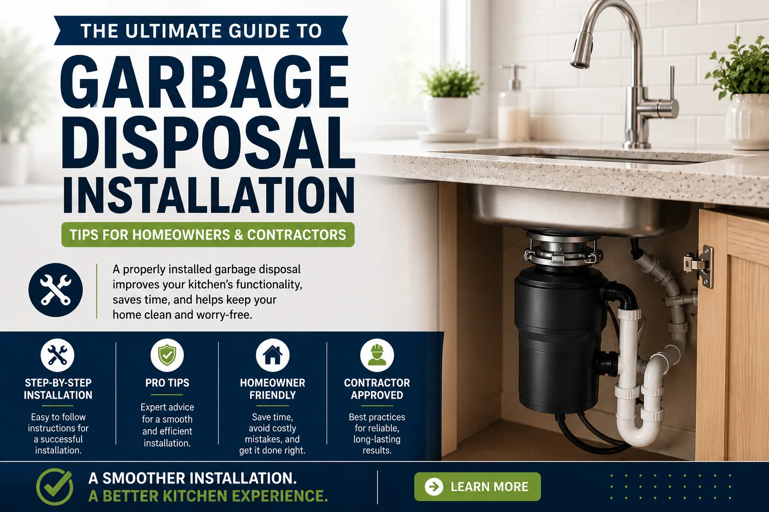 The Ultimate Guide to Garbage Disposal Installation: Tips for Homeowners and Contractors