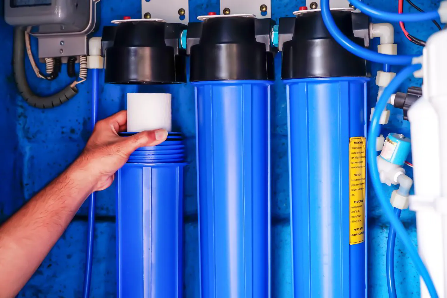 Whole-home water filtration system installation Sarasota FL